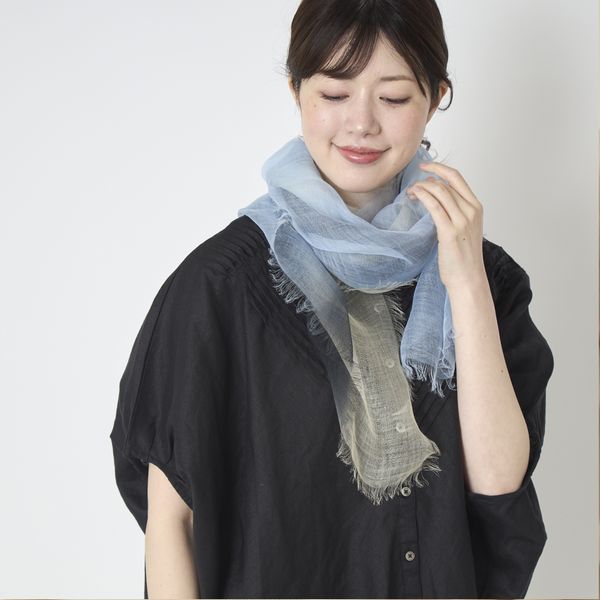 harukii/ぼかし染ラミー薄羽ストール S